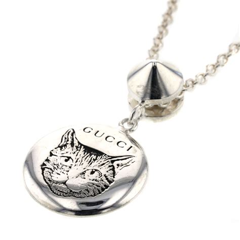 gucci the cat|Gucci cat necklace.